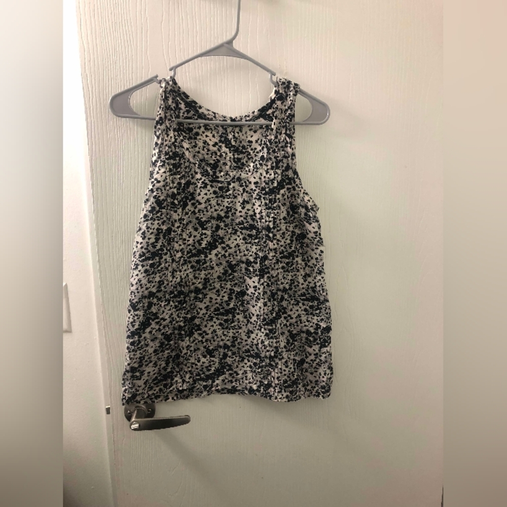 Theory Womens Silk Sleeveless Tank Top Blouse Sz 2